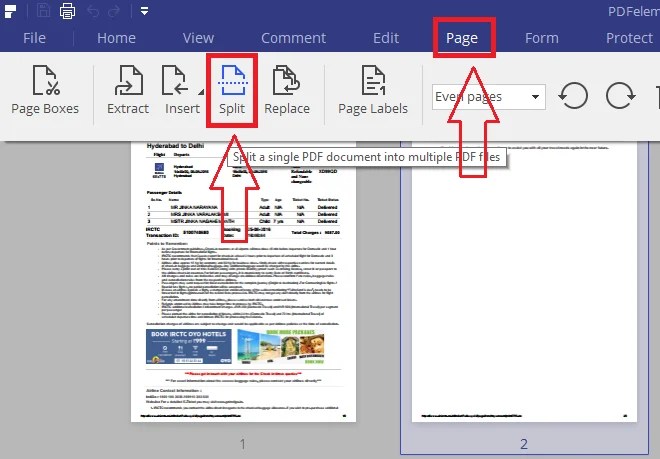 How to split a pdf file into small files splitting pdf pages offline no 
