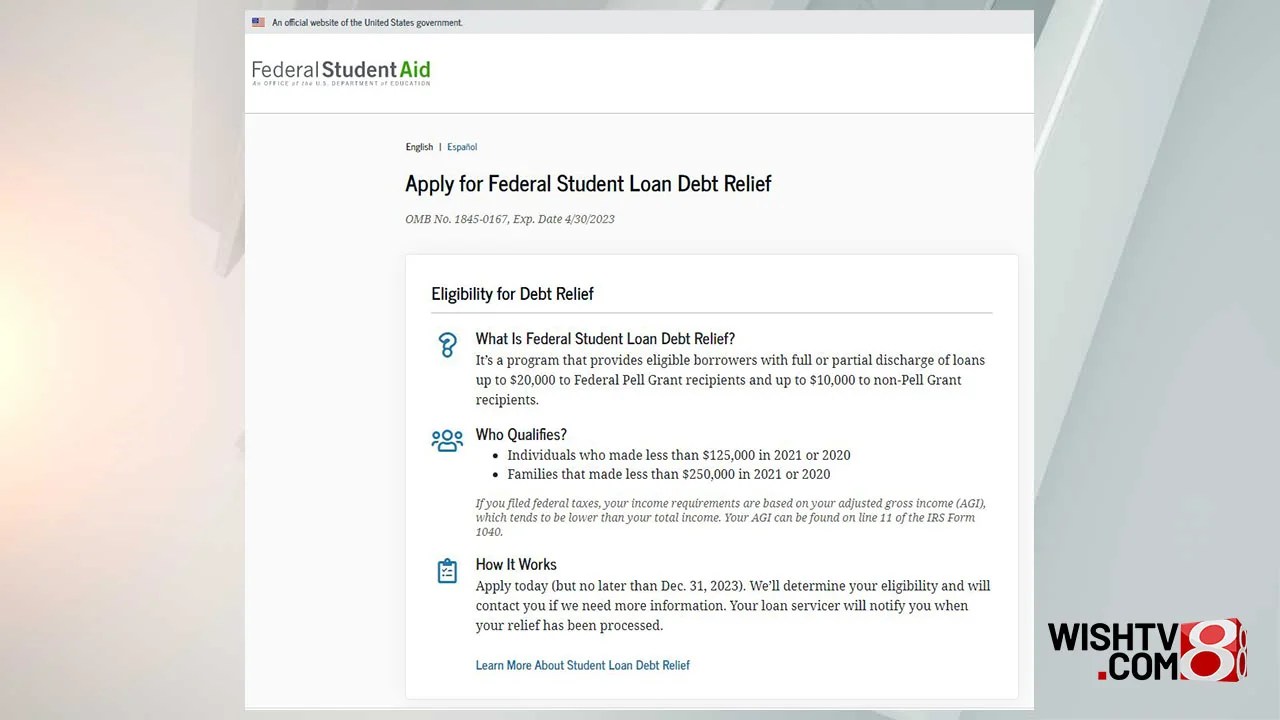 Student Loan Forgiveness Application Website Goes Live Wish Tv Indianapolis News Indiana Weather Indiana Traffic