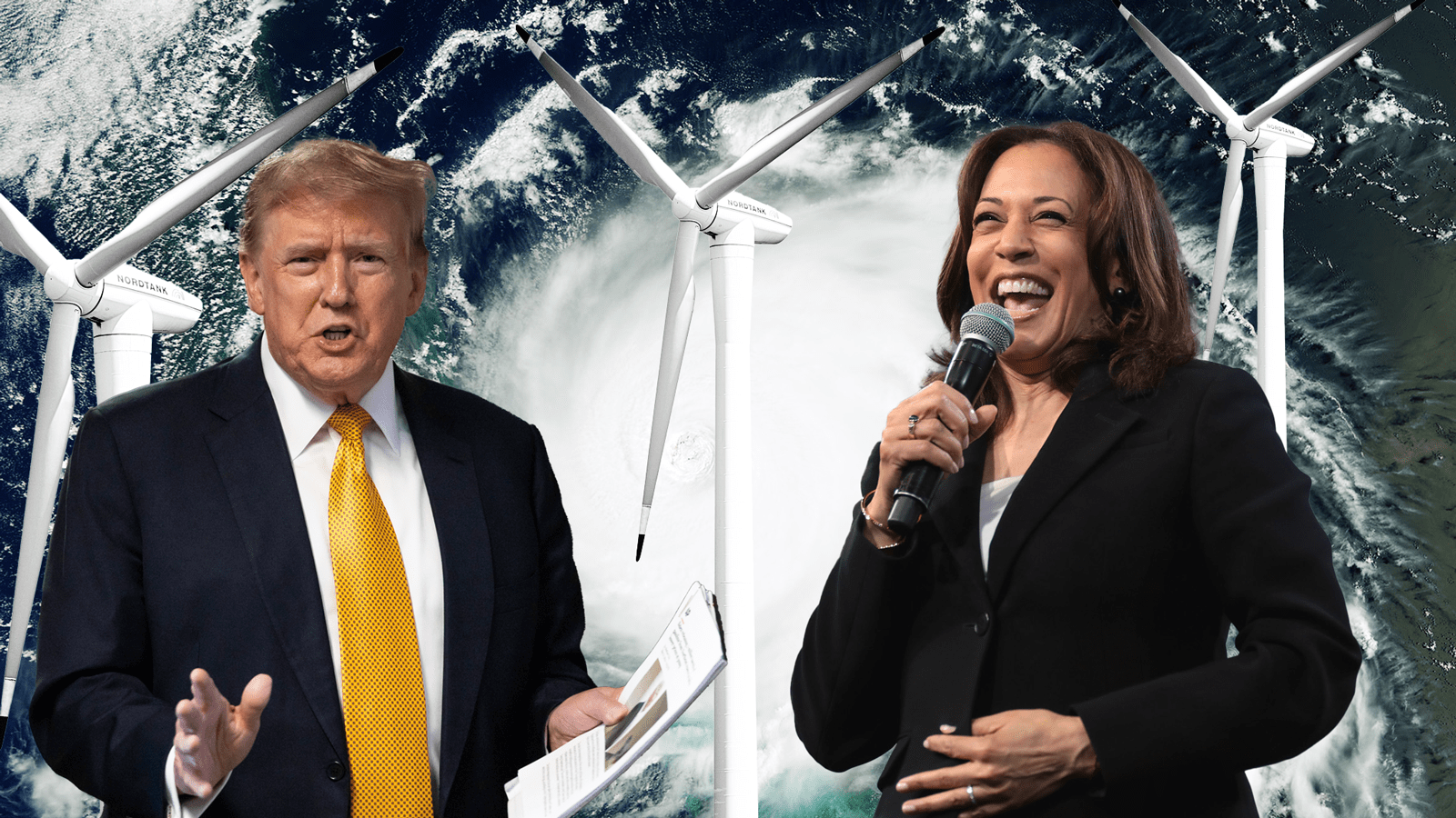 How Kamala Harris and Donald Trump compare on climate change