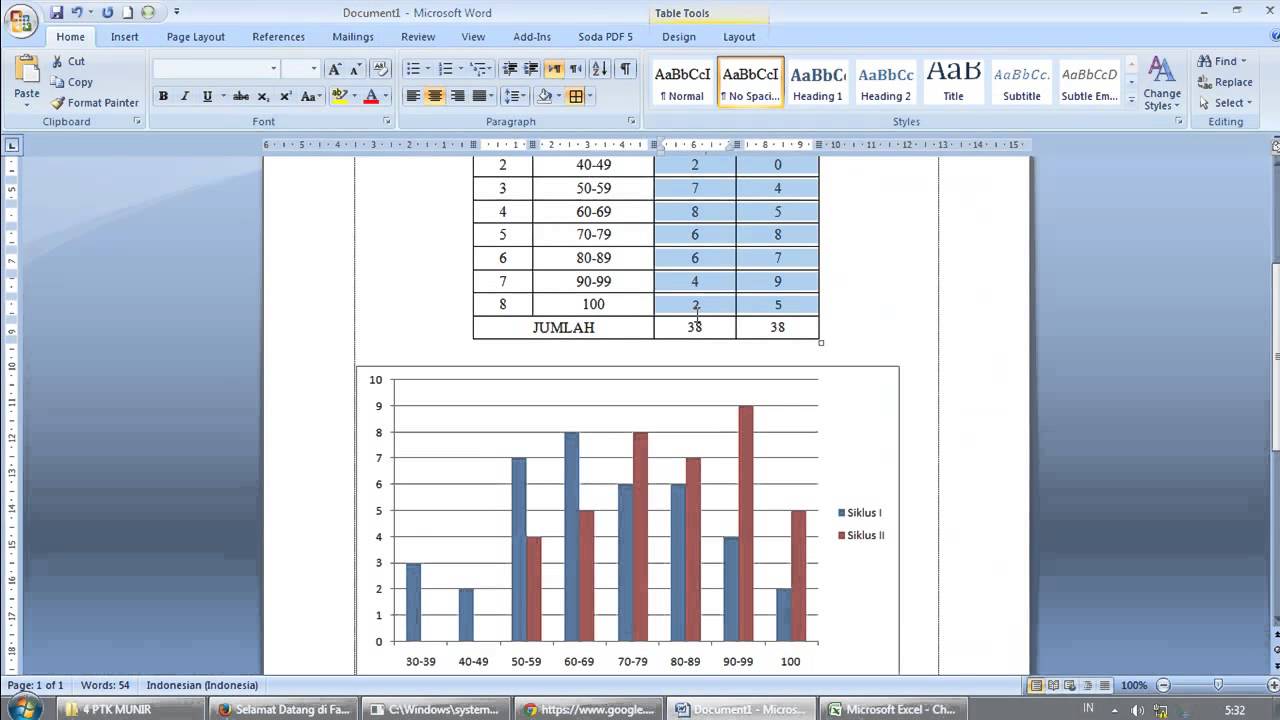 Cara Membuat Diagram Batang Di Word Belajar Microsoft Word Otosection