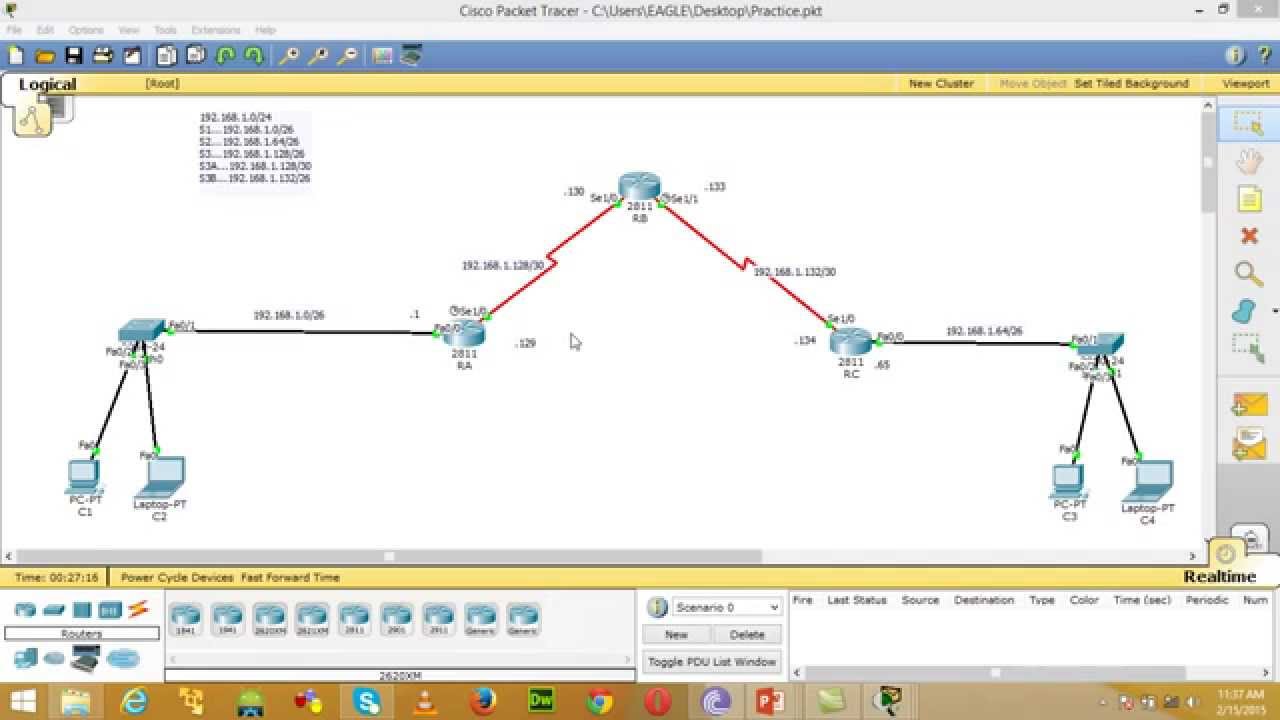 Konfigurasi OSPF pada Packet Tracer