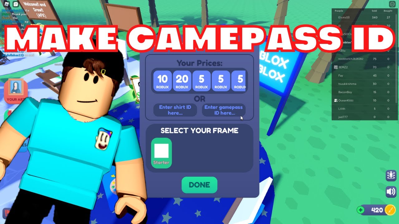 Roblox Game Pass Id