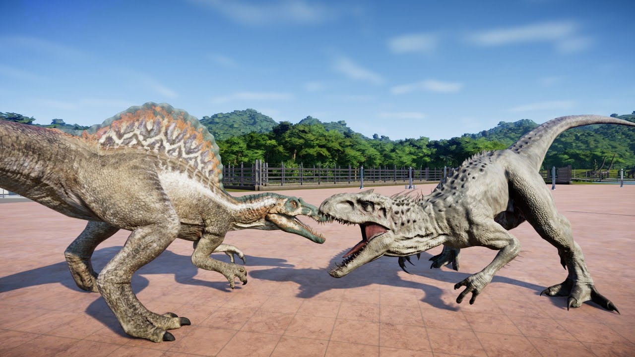 ingen spinosaurus vs indominus rex