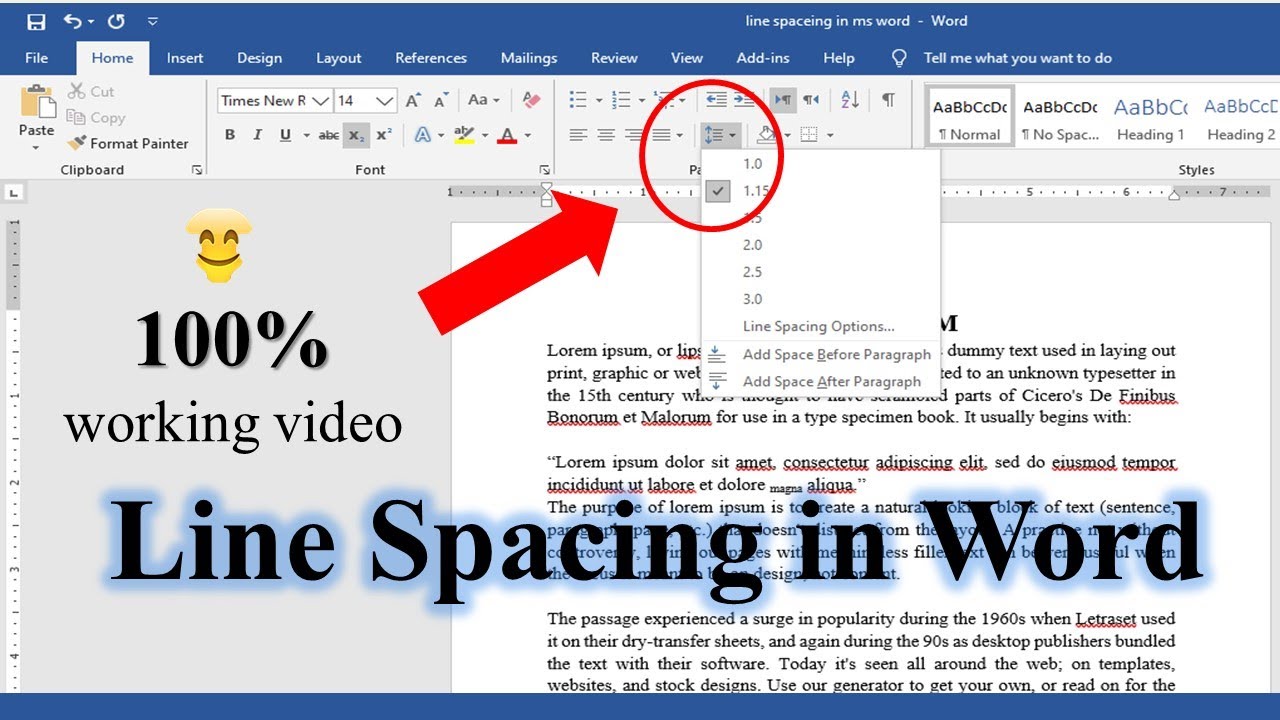 How To Adjust Spacing In Word