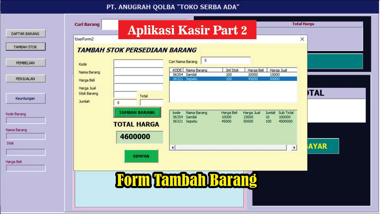 CARA KOPI DATA DARI LISTBOX KE TEXTBOX VBA EXCEL