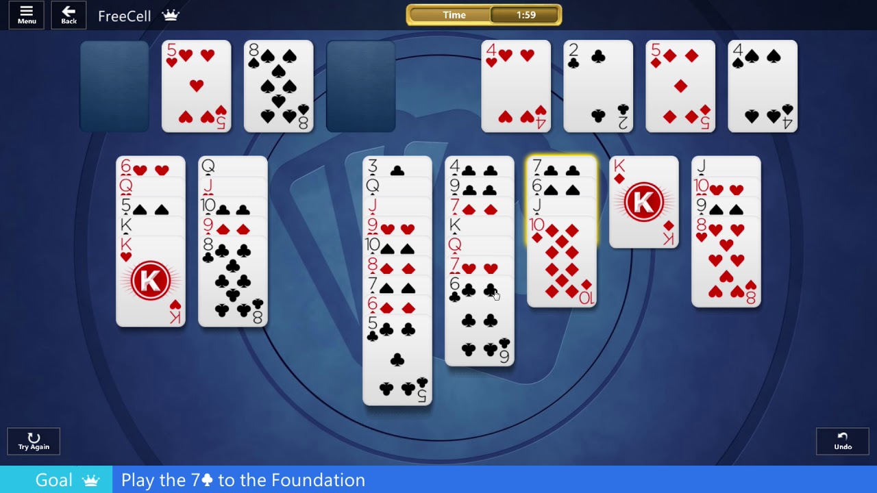 Microsoft Solitaire Collection Freecell Easy March 4 2020 Youtube