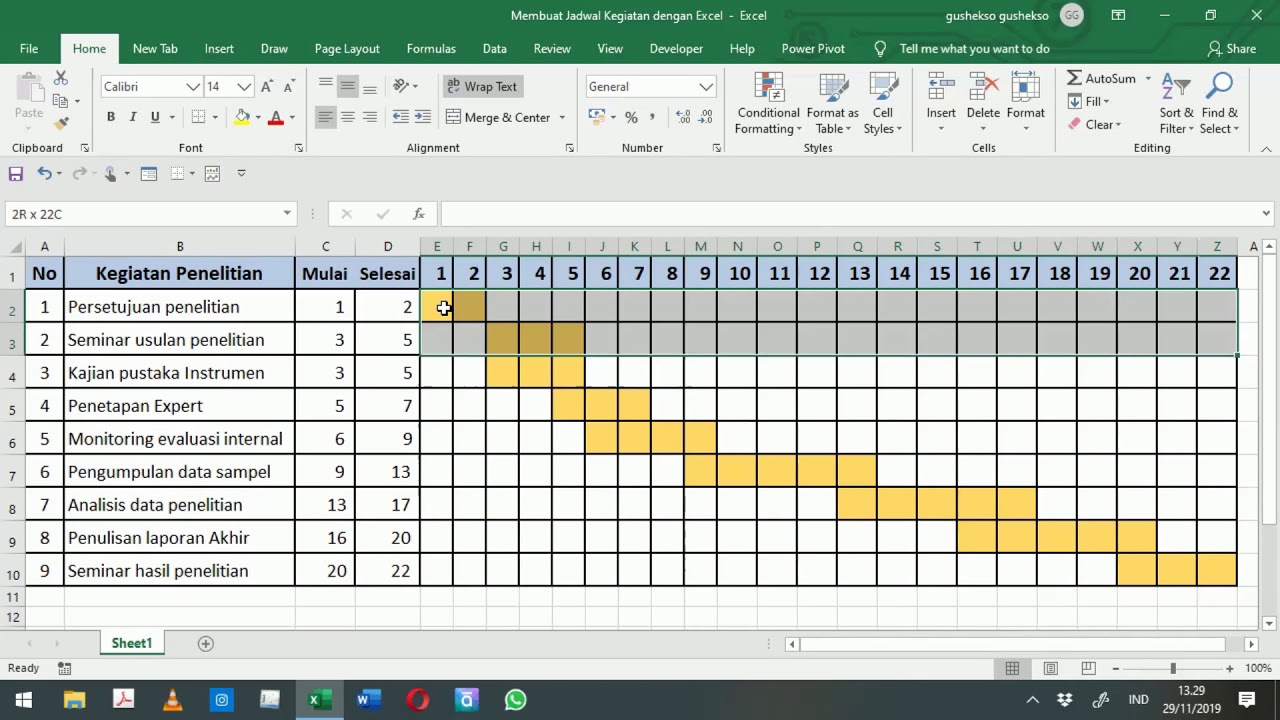 Cara Membuat Rumus Jadwal Pengawas Ujian Dengan Excel