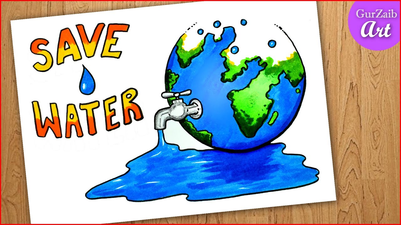 Youtube Save Earth Drawing Poster Drawing Save Water – Otosection