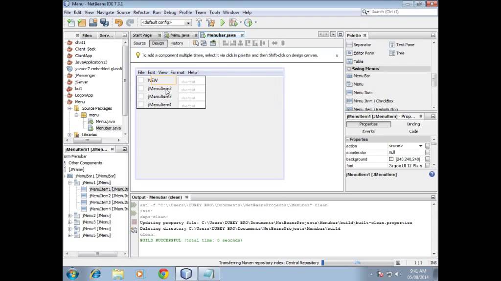 how-to-create-menu-bar-in-java-netbeans-youtube-otosection