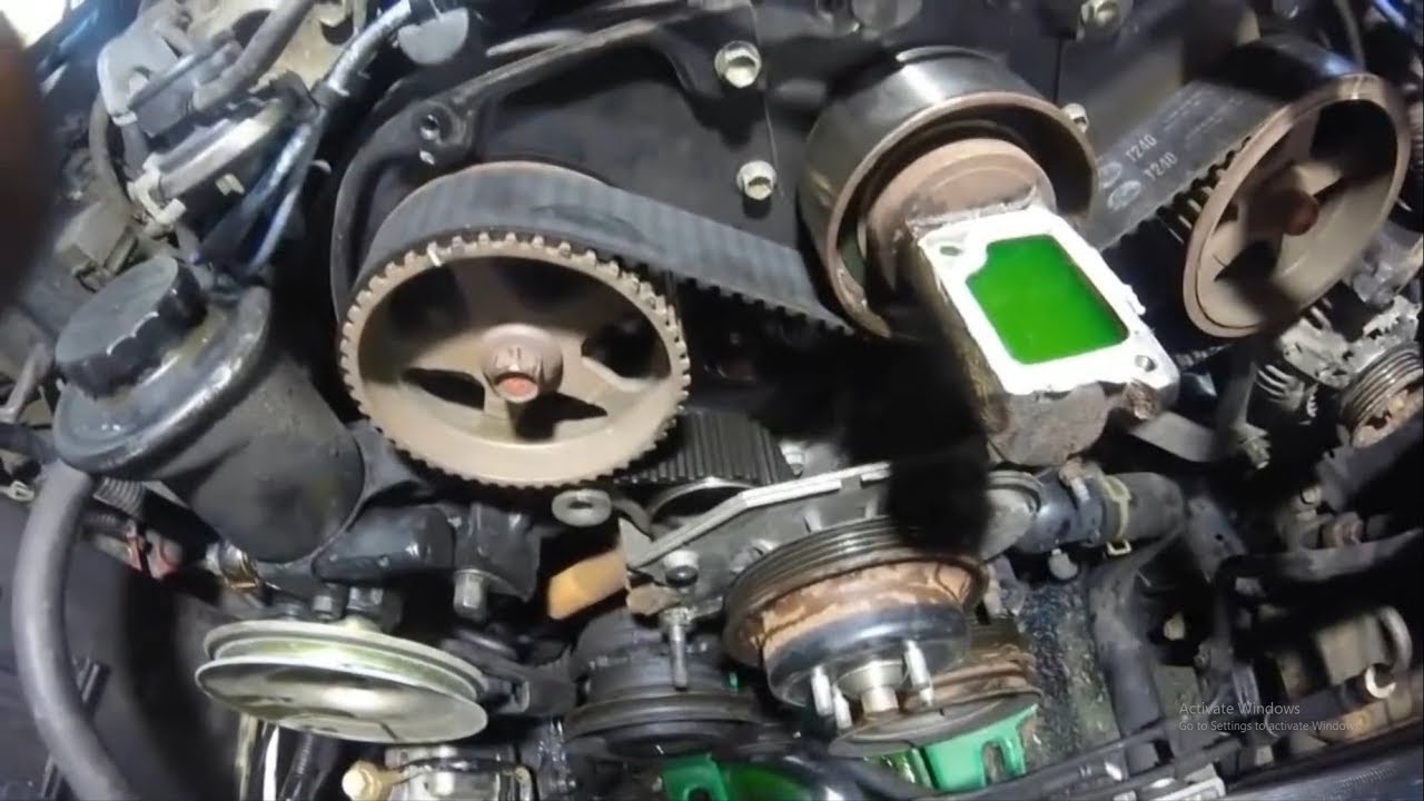 How to replace the timing belt on a 96 toyota camry 4 cylinder 5s fe otosection