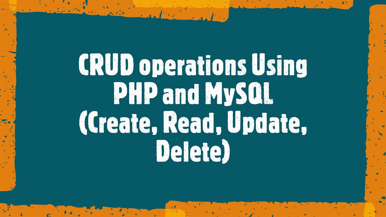 Tutorial Create Read Update Delete Php Mysqli Crud Create Delete Pada Dan Part 1 Vrogue 5626