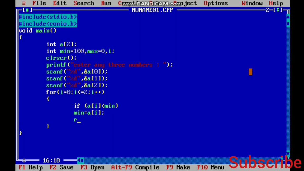 c-program-to-find-the-max-or-min-value-in-an-array-c-programming-tutorial-otosection