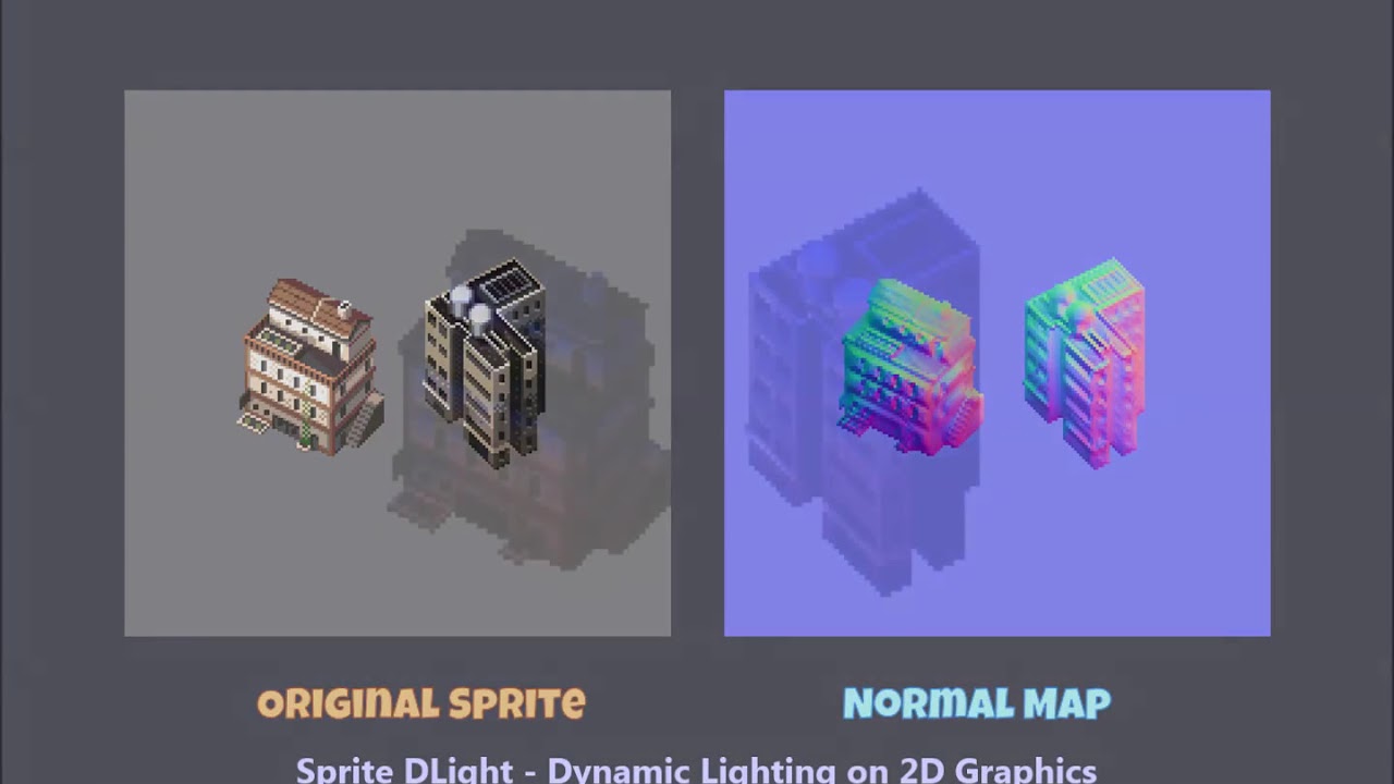 2d Sprite Normal Map Sprite Dlight Instant Normal Maps For 2d Graphics Isometric Pixel