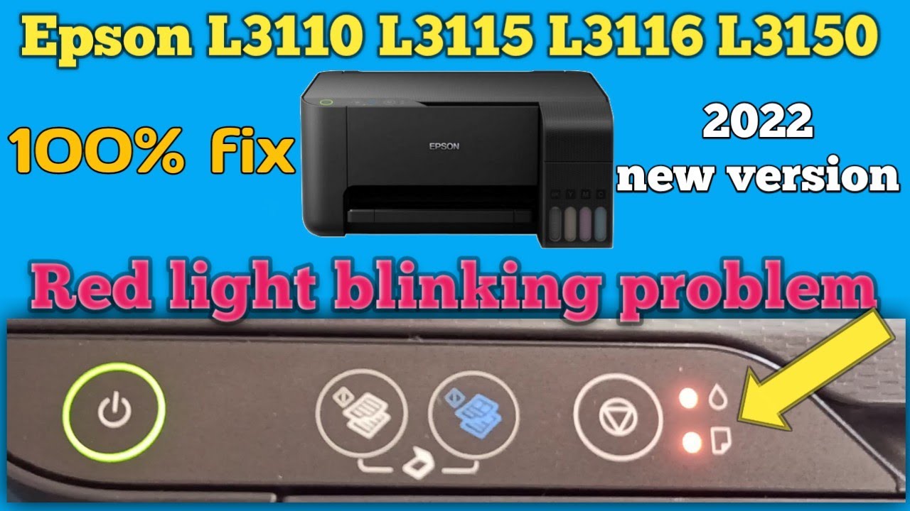 Reset Epson L3110 L3115 L3150 Epson L3110 Red Light Blinking Images And Photos Finder 1787