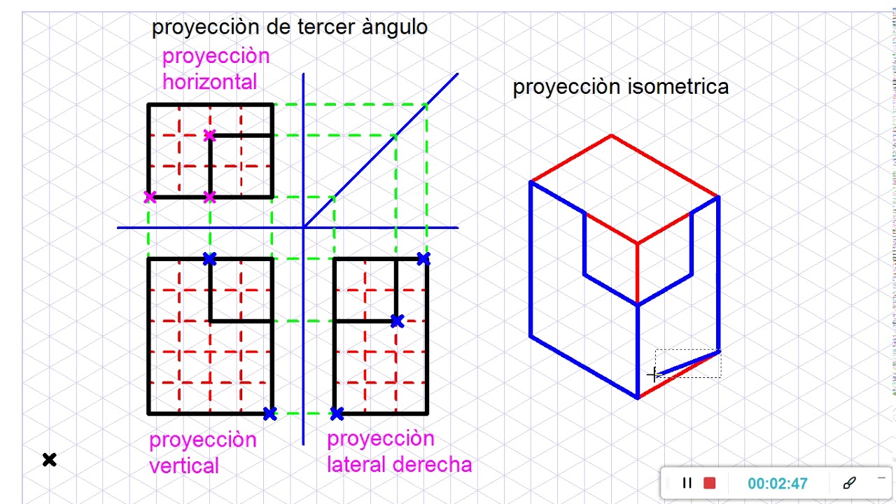 Representacion Grafica Proyecciones Ortogonales En El Dibujo De