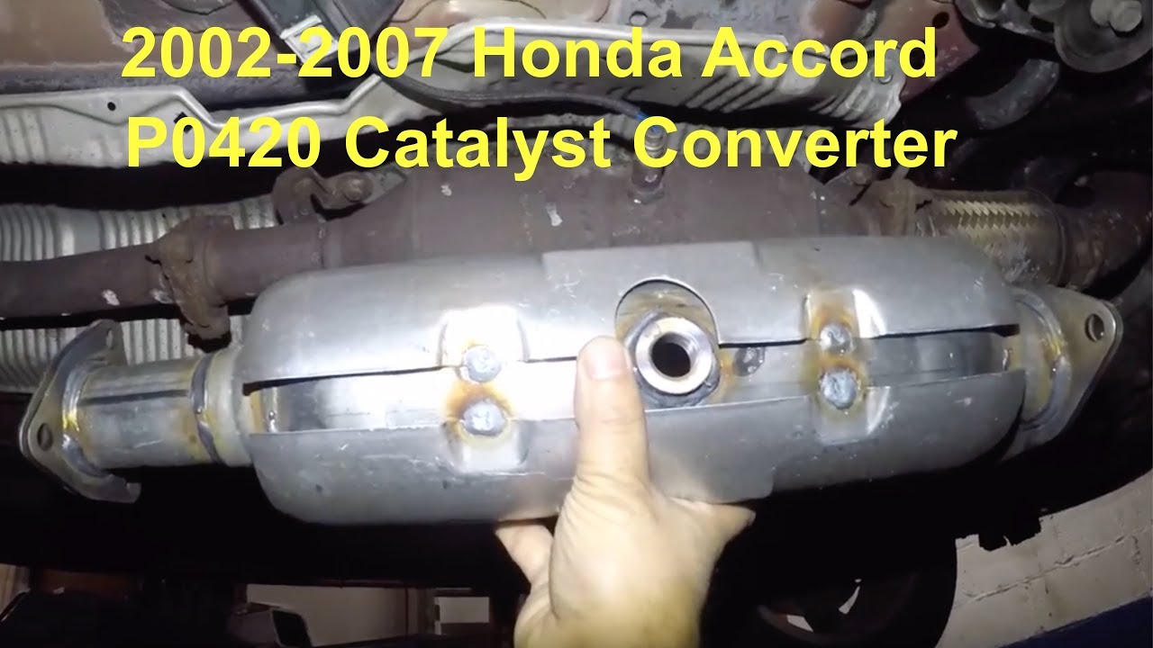 2002 Honda Cr V P0420 Catalytic Converter Low Efficiency Otosection