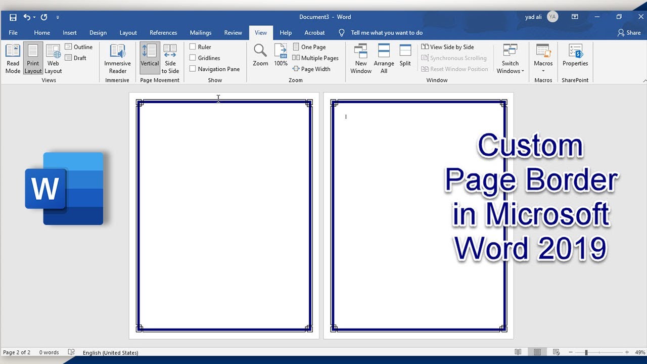 How To Add A Pattern Border In Word Design Talk