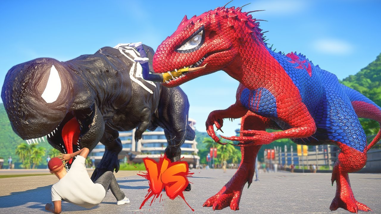 spiderman indominus rex