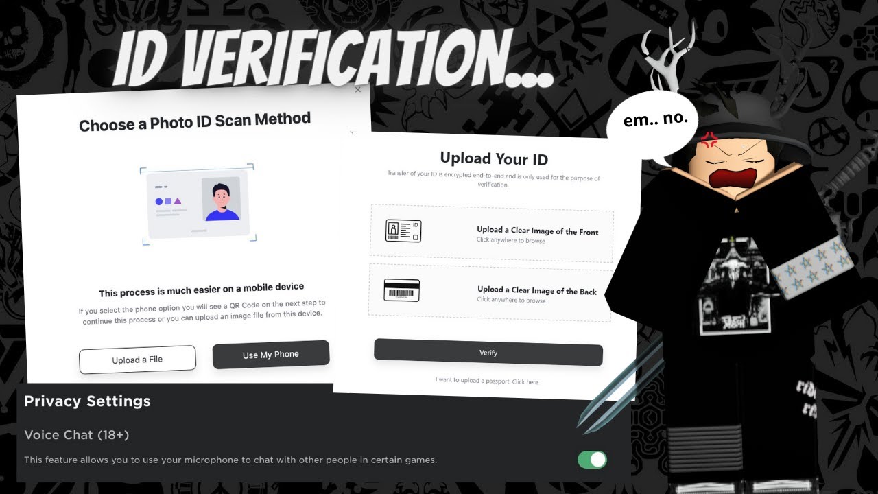 Using A Fake Id To Get Voice Chat In Roblox Bila Rasa