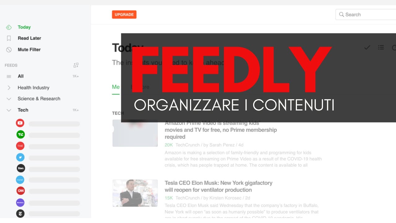 Tutorial Come Usare Feedly Per Trovare Contenuti Utili E Rimanere