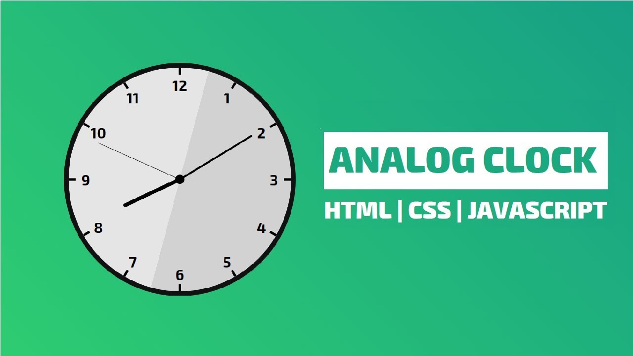 How To Create Analog Clock With Html Css Javascript – Otosection