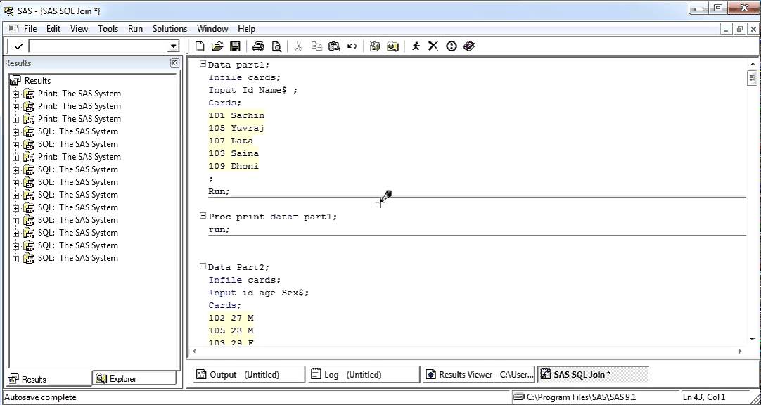 Sql joins in sas quick and easy solution otosection
