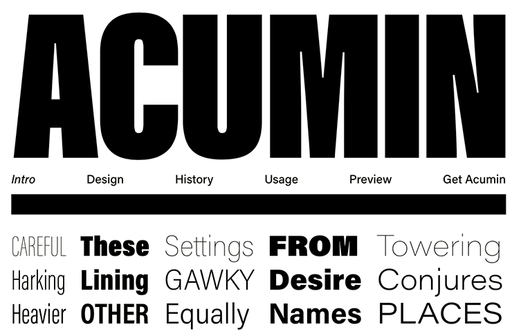 A Helvetica for readers–introducing Acumin.