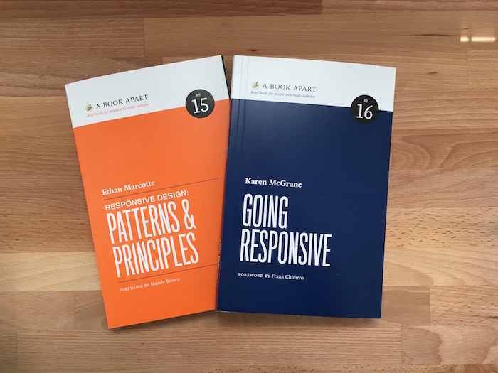 Responsive Design times two! New books from the geniuses, Ethan Marcotte and Karen McGrane.