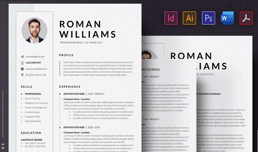 Once downloaded, you can change colors and fonts to make the template your own. Cv Web Designer Francais