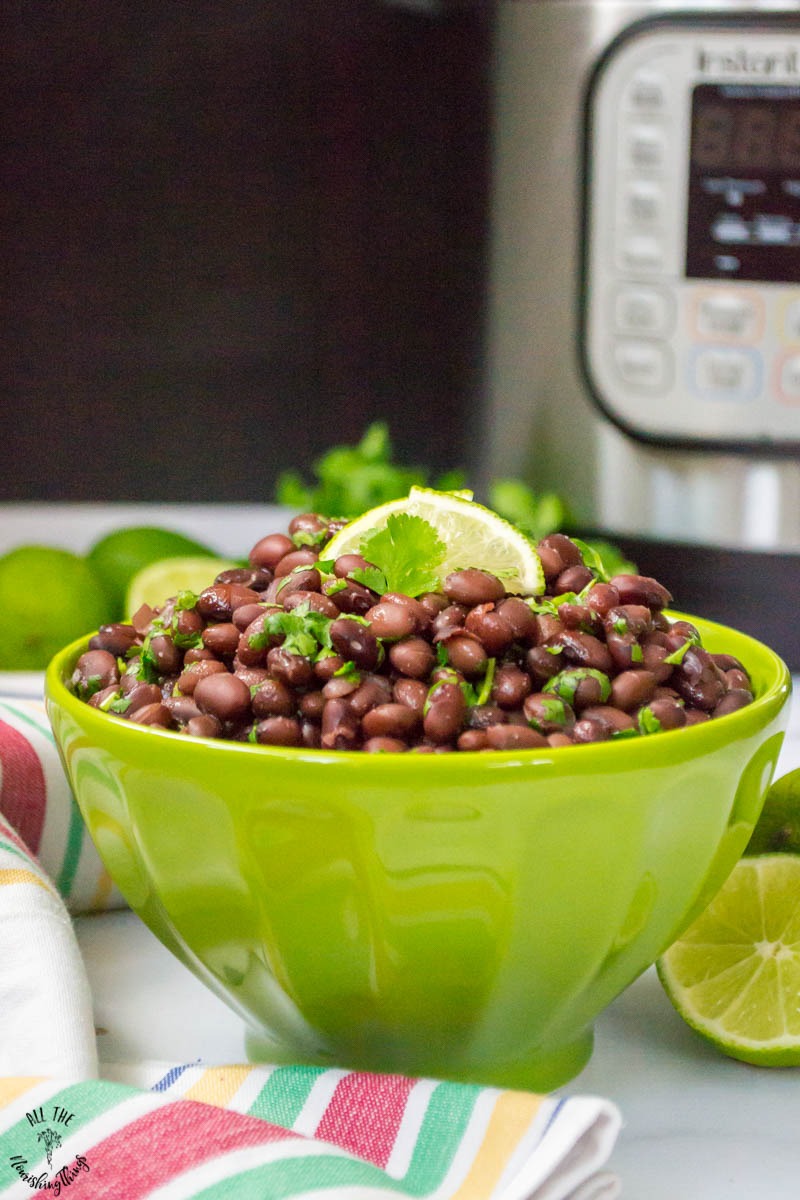 Instant Pot Cilantro Lime Black Beans Soaked Gluten Free Vegan