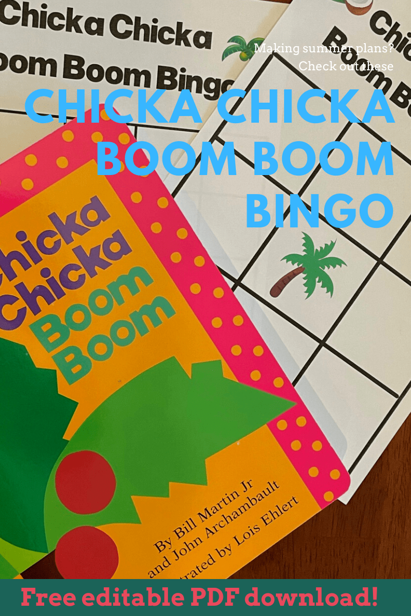 Chicka Chicka Boom Boom Bingo With Editable Pdf Welcome