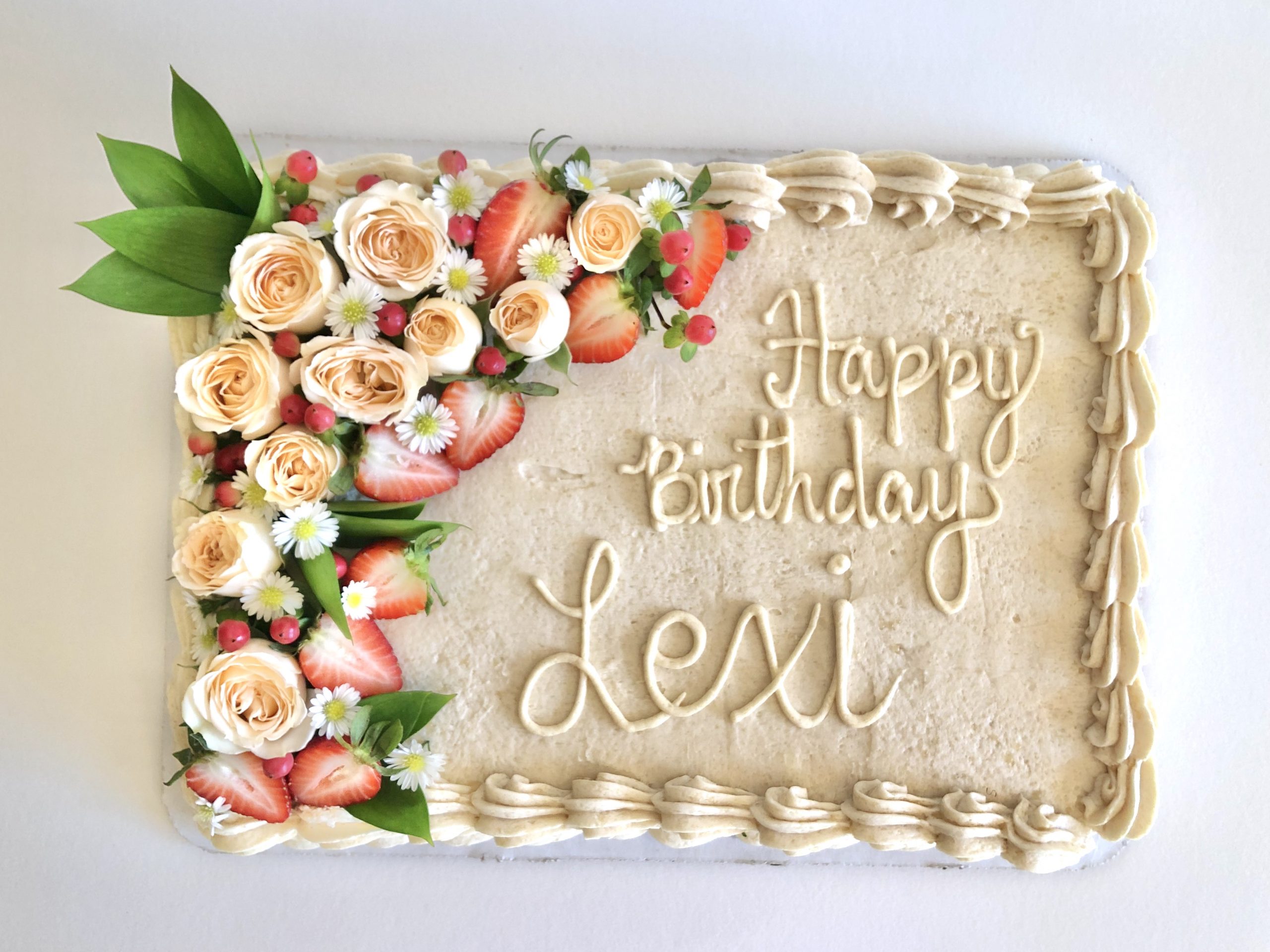 What Does a Quarter Sheet Cake Look Like