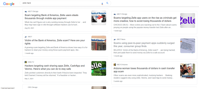 Zelle Hackers Improve Their Scam Banks Won T Help But Victims Have A New Place To Complain Bobsullivan Net