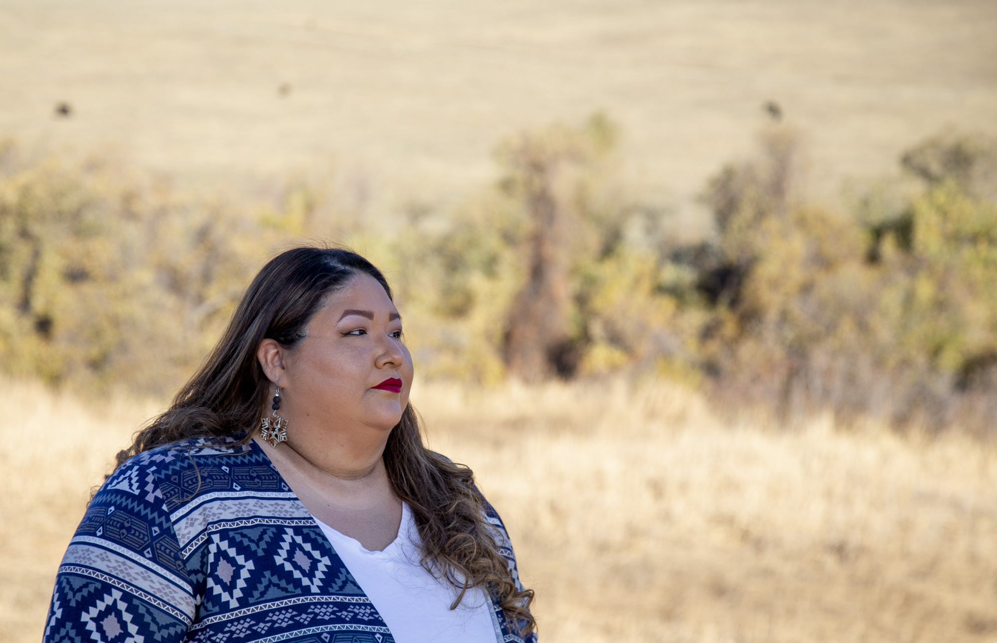 CINC student Victoria Chubb photographed at Morongo Indian Reservation on Dec. 30, 2020. Photo by Joyce Nugent for CalMatters College Journalism Network
