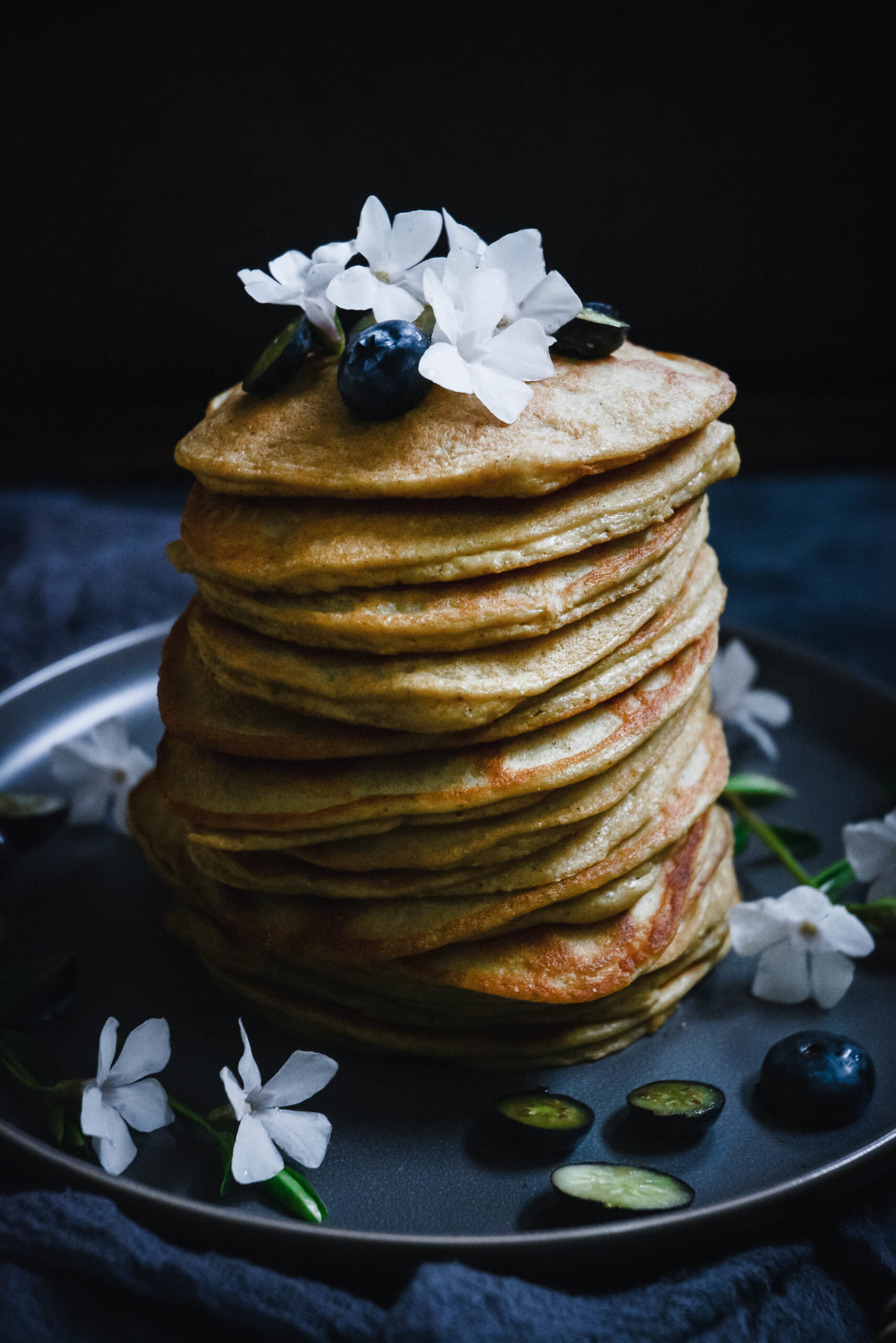 Grain-Free Cardamom Pancakes with Orange Blossom Water