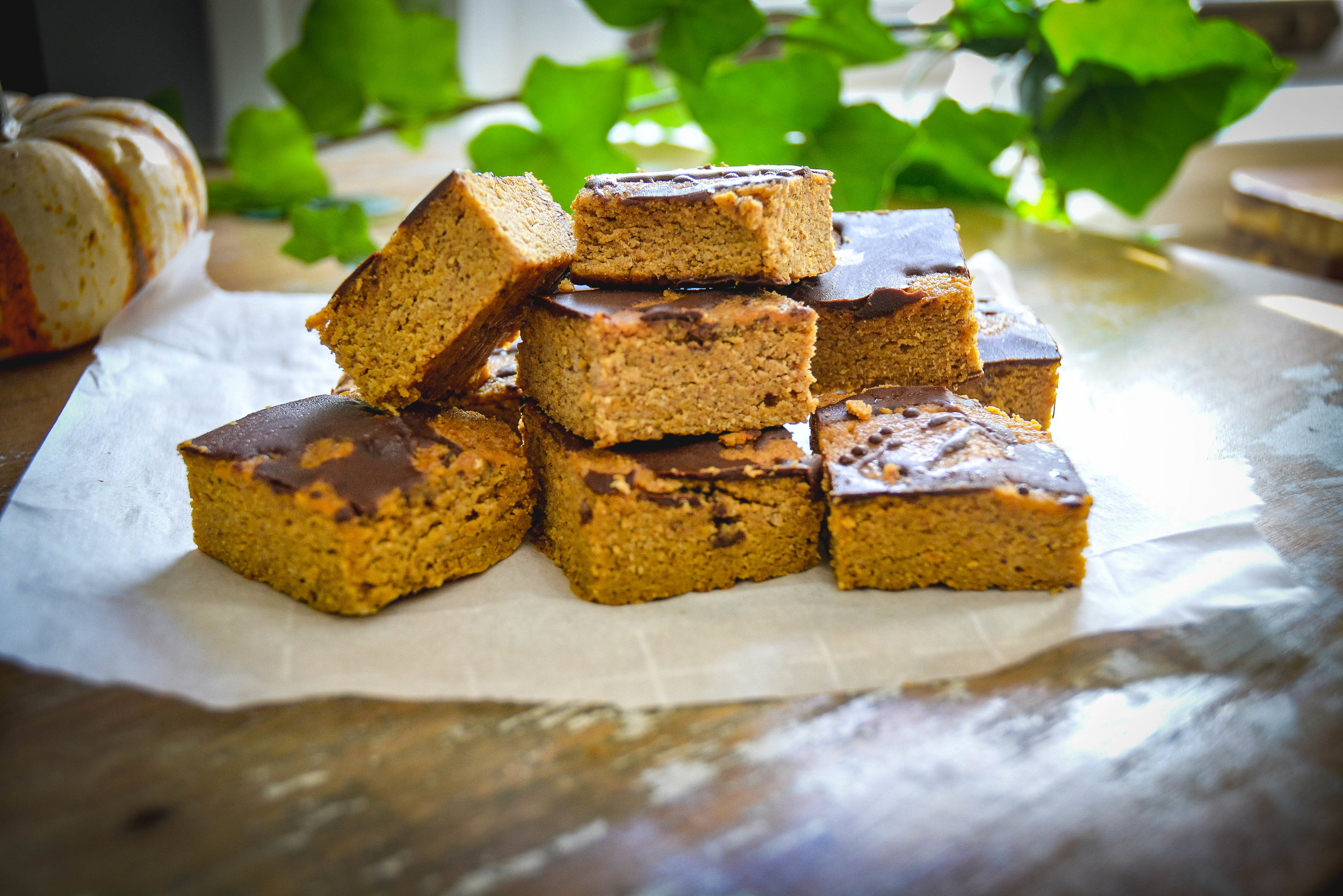 Flourless Pumpkin Bars
