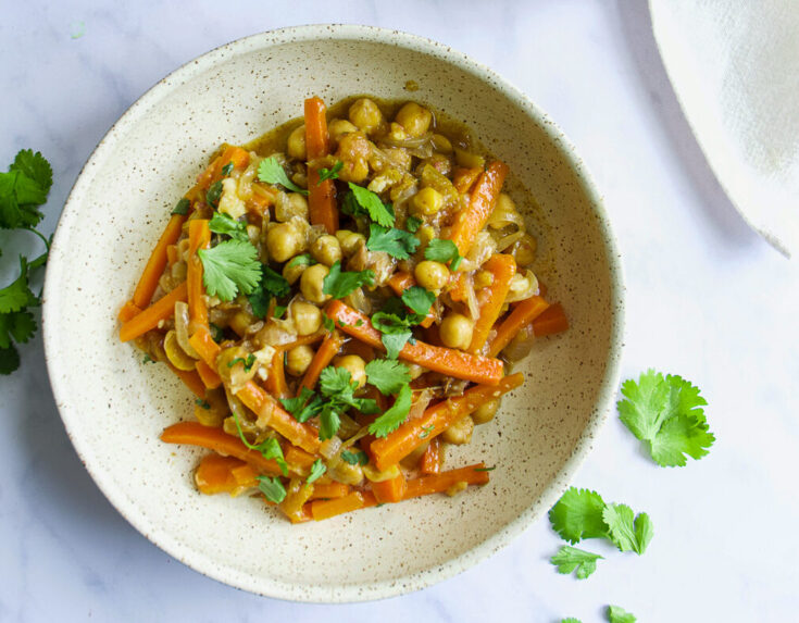Moroccan Chickpea Tagine with Preserved Lemons