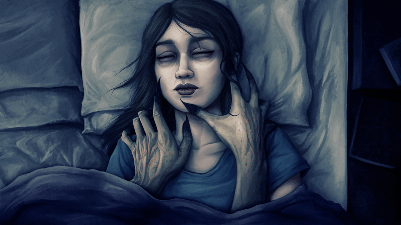 20 Artistes Illustrent Les Hallucinations Effrayantes Ressenties Lors D Une Paralysie Du Sommeil