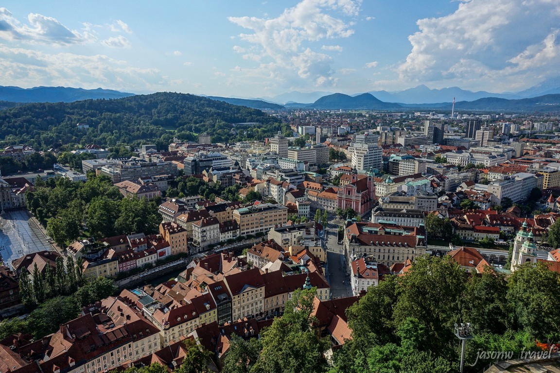 Ljubljana bird view 盧比安納 盧布爾雅那鳥瞰