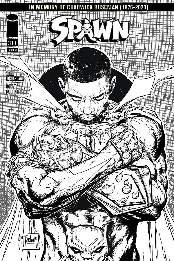 chadwick boseman bw spawn cover