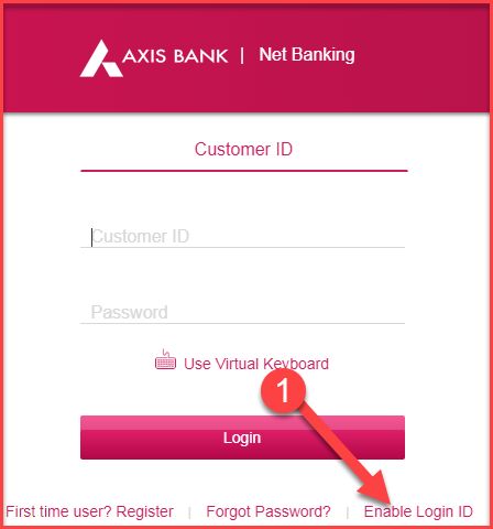 How To Enable Axis Bank Login Id ! Disable Axis Customer id Enable कैसे करते है इन्टरनेट बैंकिंग के लिए. 2 enable axis bank login id option first