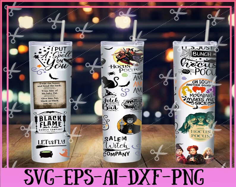 Hocus Pocus Tumbler Hocus Pocus Digital 20 Oz 30 Oz Tumbler Hocus Pocus Sublimation Files Hocus Pocus Png Huge Png Tv Shows Png Tumblerisland Com