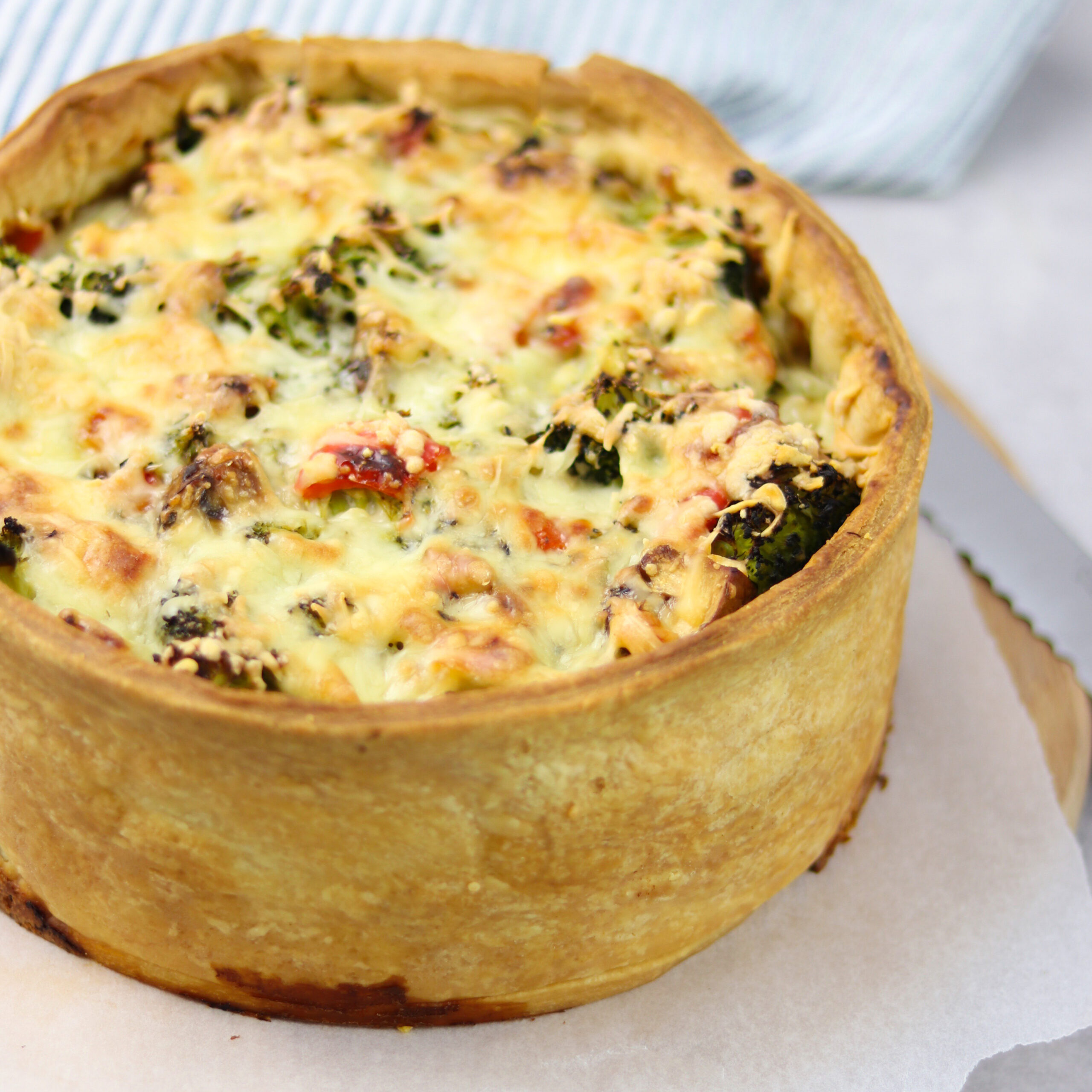 Hartige Taart Met Broccoli En Champignons Marielle In De Keuken