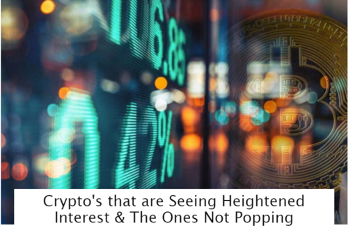 Crypto's that are Seeing Heightened Interest amp The Ones Not Popping 1 Crypto's that are Seeing Heightened Interest amp The Ones Not Popping 1
