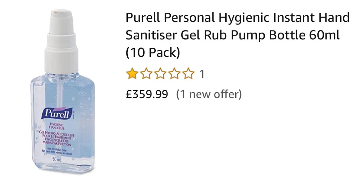 Hand Sanitiser Sold For 360 On Amazon Amid Coronavirus Panic