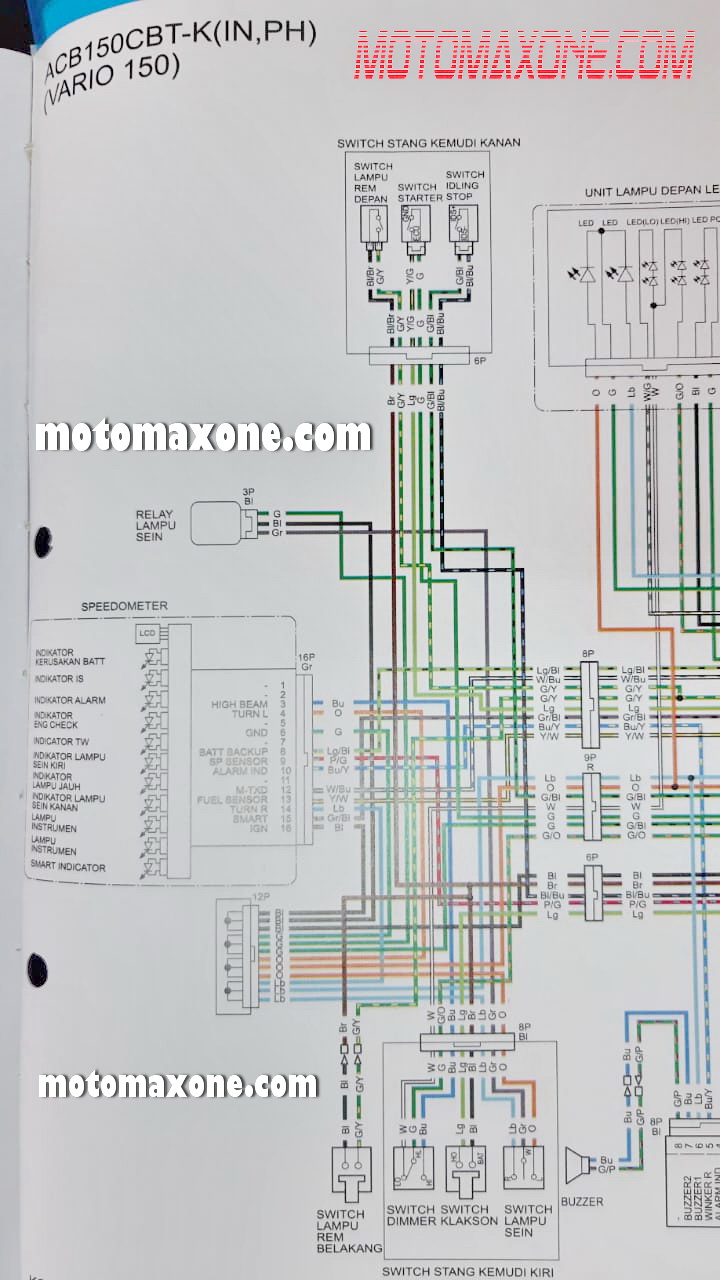 Wiring Diagram Speedometer Vario 125