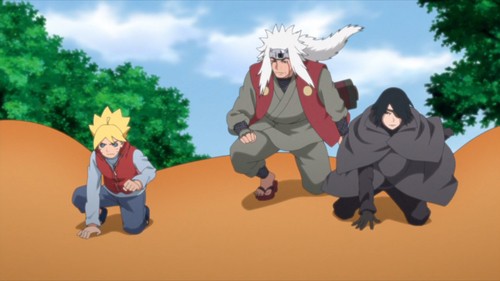 BORUTOâ€™S TIME TRAVEL ARC SEES SASUKE FIGHT ALONGSIDE JIRAIYA