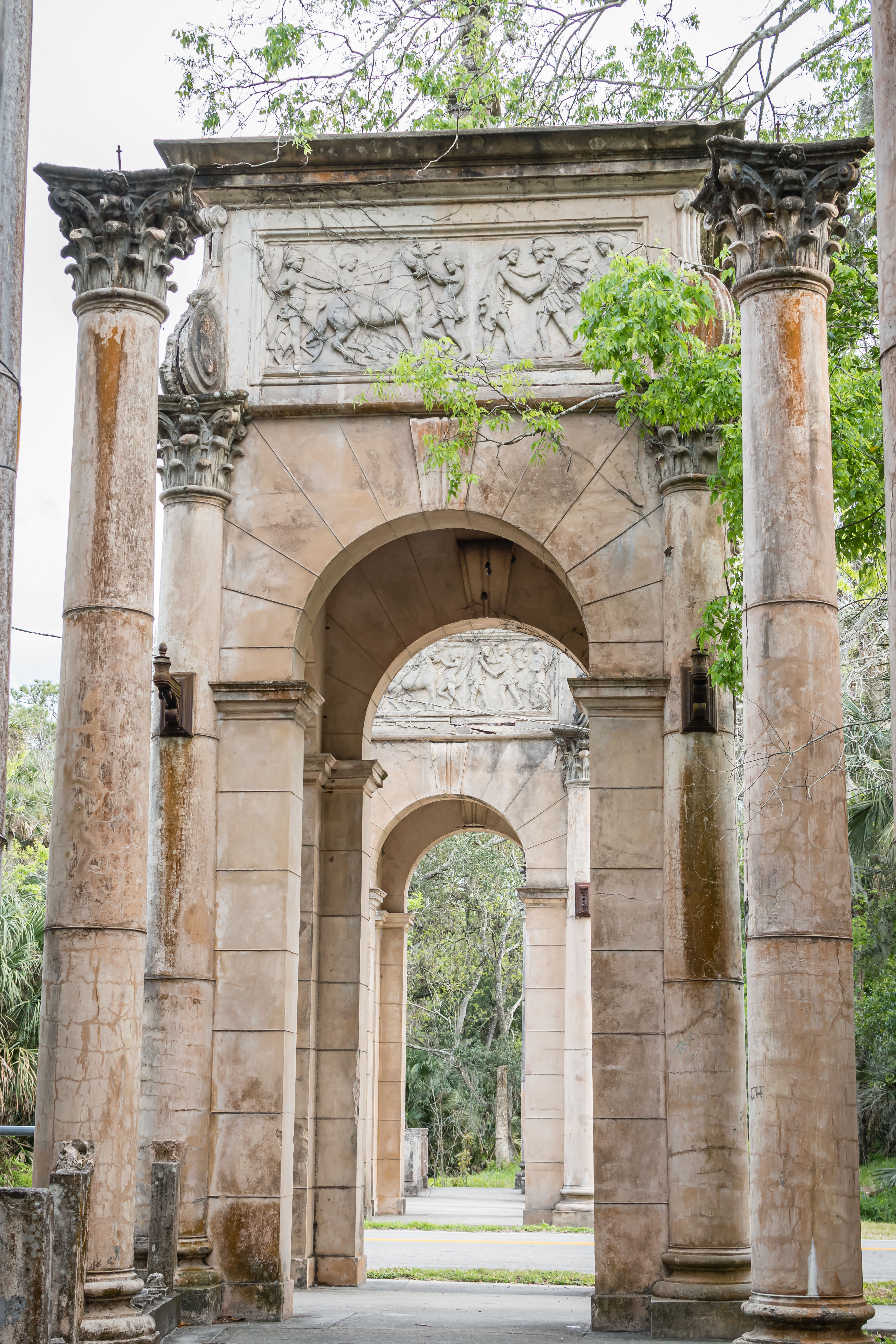 historic arches with mediterranean-style