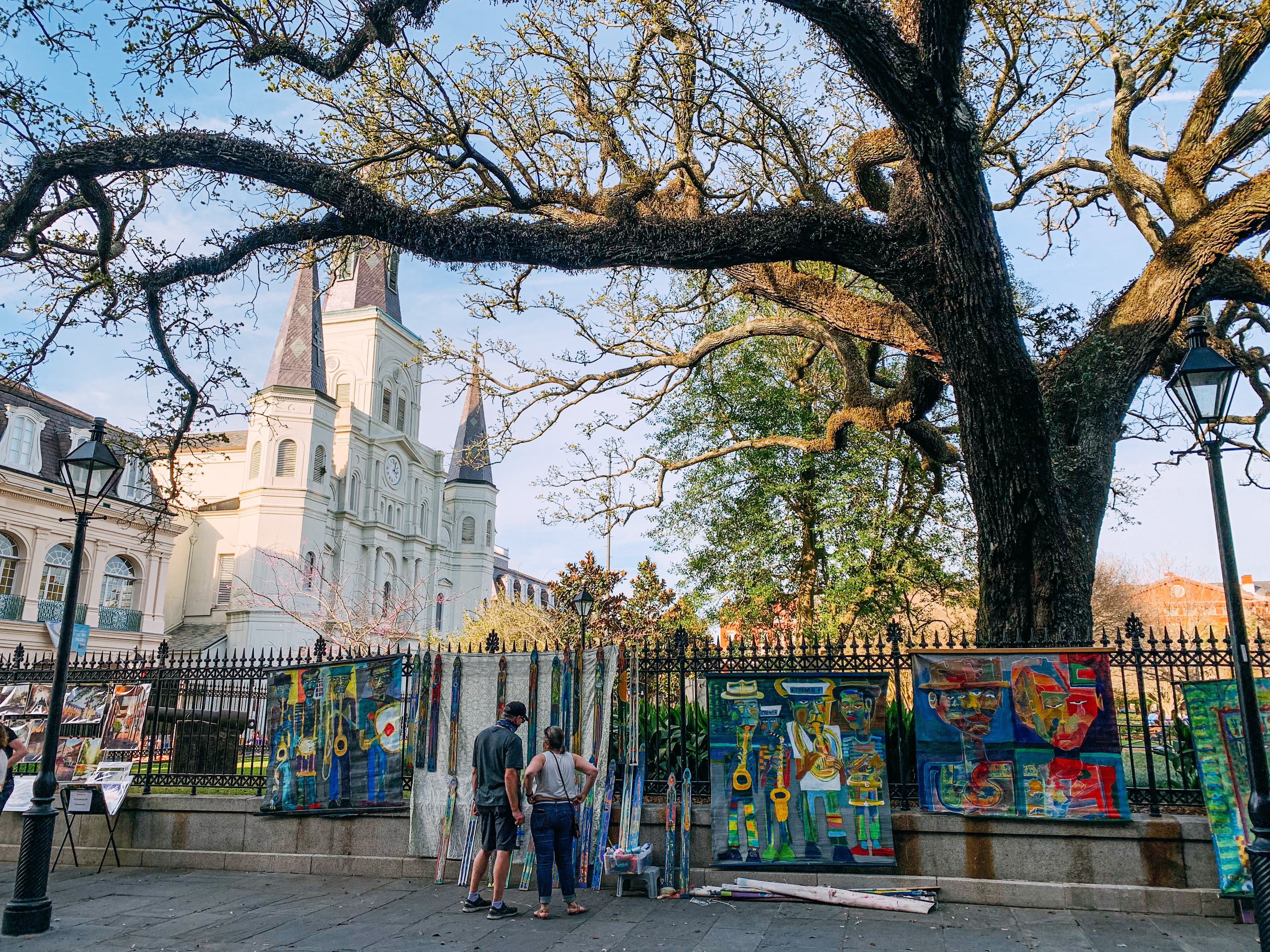jackson square art in new orleans