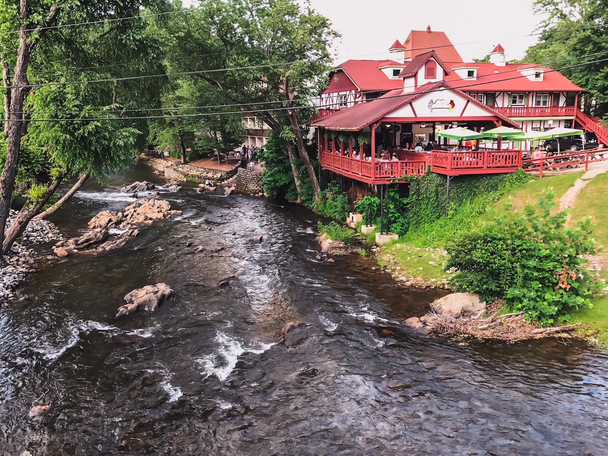 riverfront restaurants in the Bavarian town in Georgia